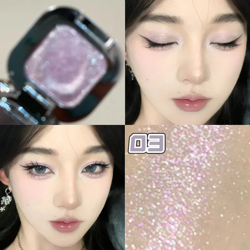 HERORANGE Square Single Highlighter Powder Creamy Soft Texture Qme HR1032-3