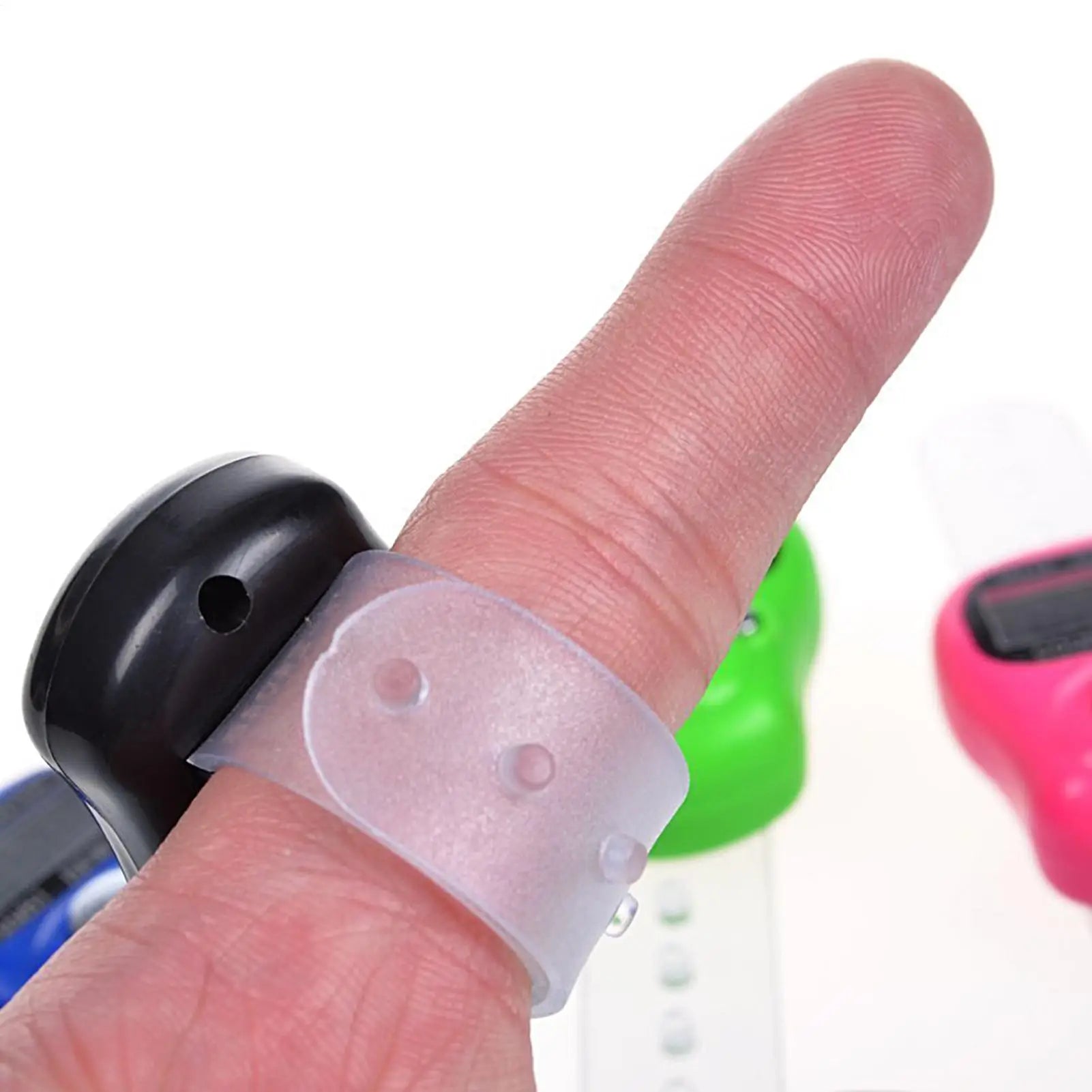 1pc random Electronic Finger Counter Hand Tally Counter LCD Digital Counter Resettable LCD Digital Counter Small Finger Counter Qme