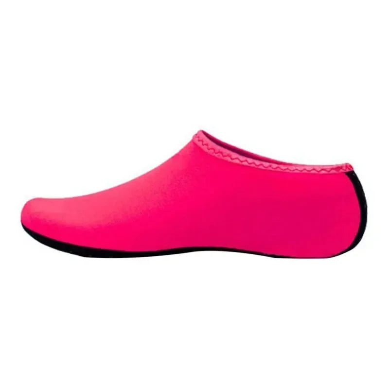 Non-slip Unisex Water Shoes Swimming Diving Socks Summer Aqua Beach Qme A-Rose 3XL(44-45 )