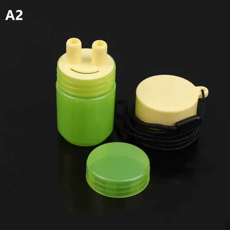 Herbal Inhalant Inhaler Accessory Two Nostrils Sticks Tubes Cap Qme A2