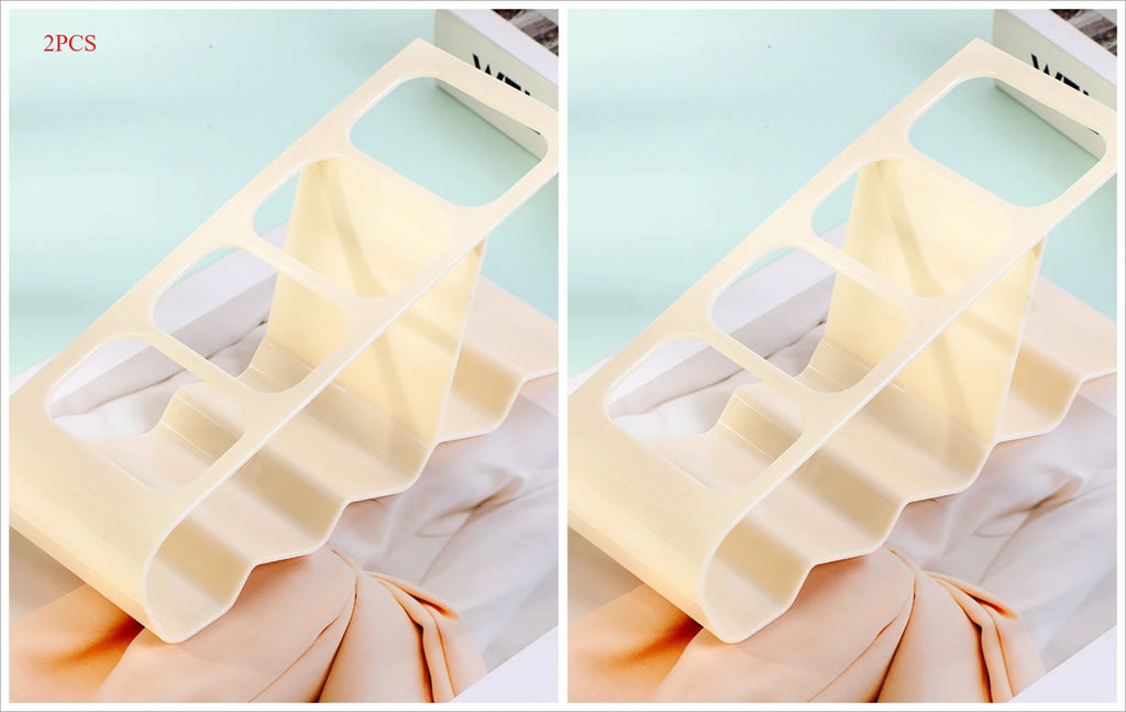 Home Storage Rack Remote Control Holder AC TV Plastic Desktop Qme White-2PCS