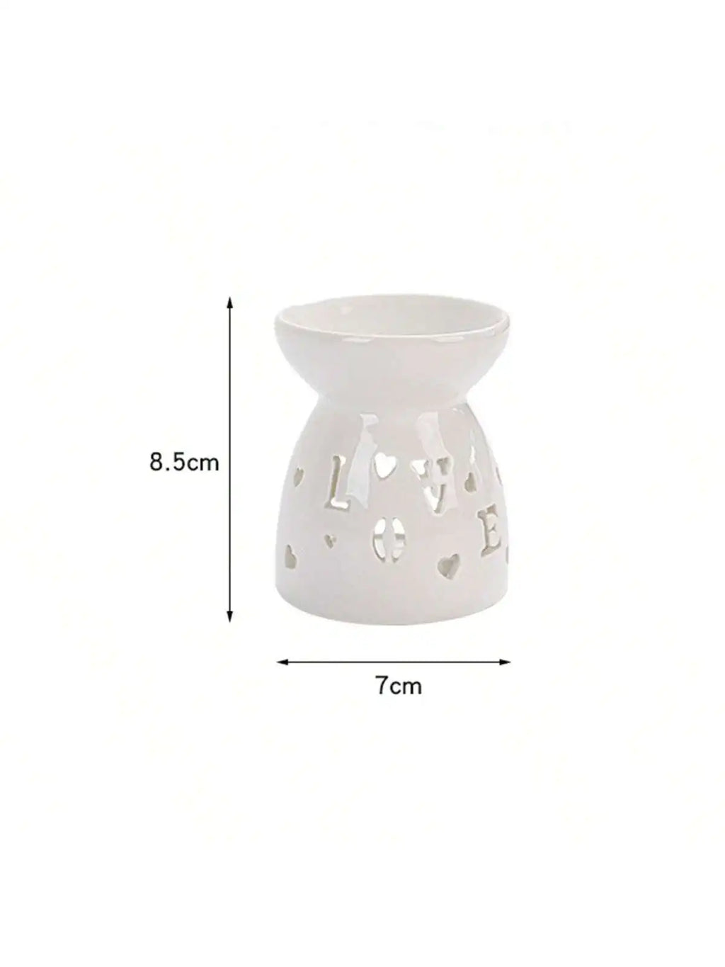 Delicate Mini Ceramic Hollow Floral Heart Moon Star Shaped Qme