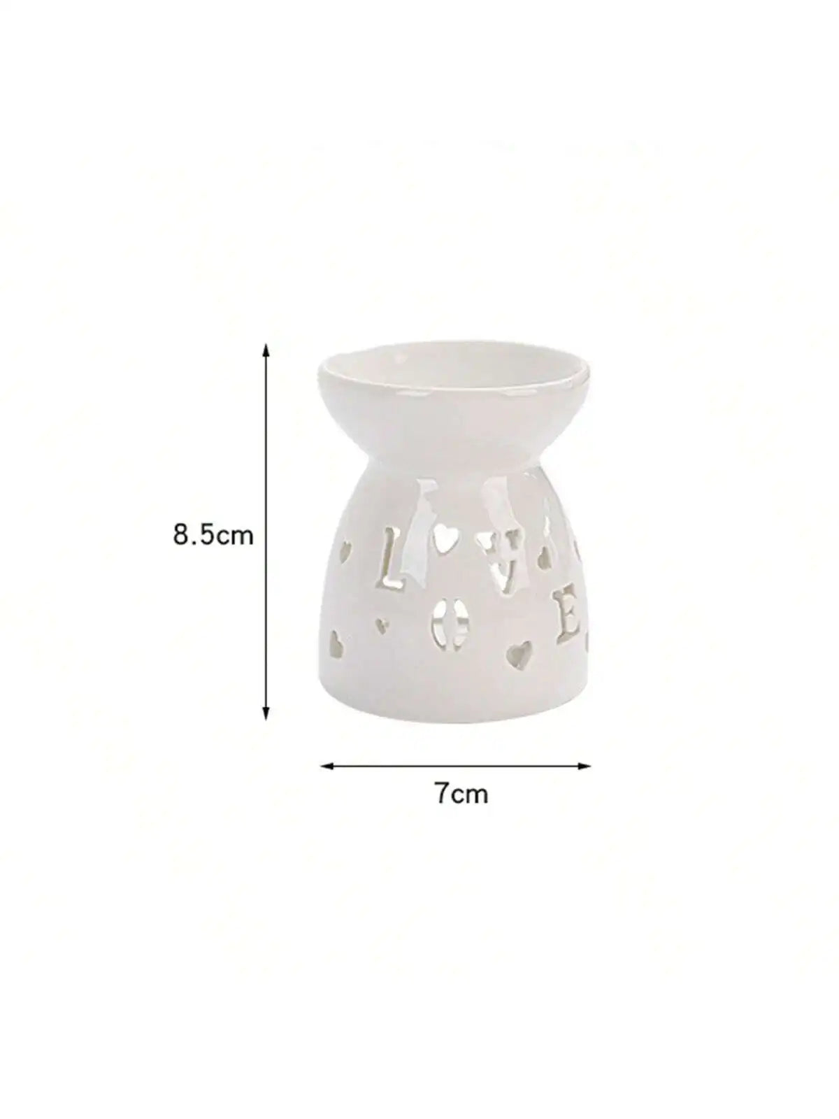 Delicate Mini Ceramic Hollow Floral Heart Moon Star Shaped Qme