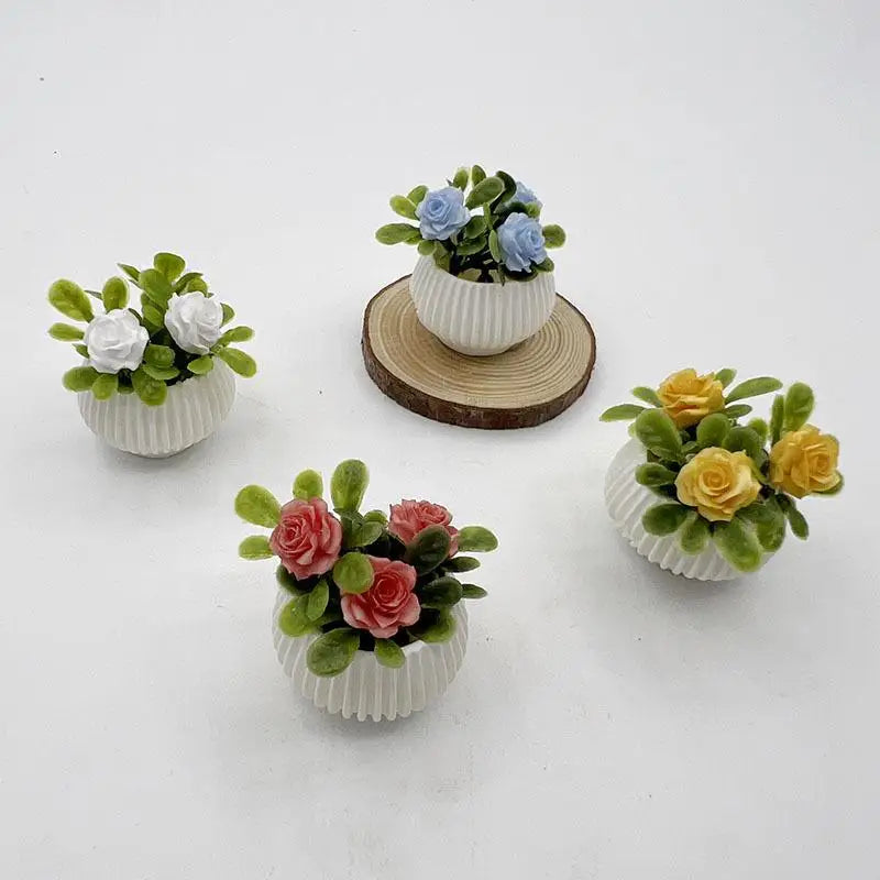 Plant Potted Plants Model Miniature Landscape Handicrafts Doll House Qme