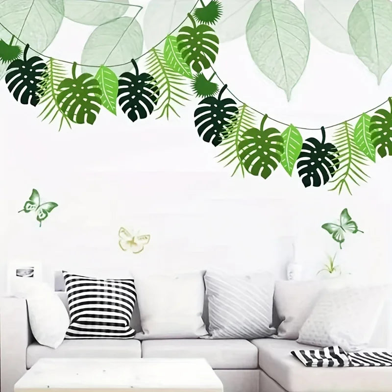 1 Felt Pulling Flower Theme Party Decoration Classroom Plant Leaf Products Pendant Qme