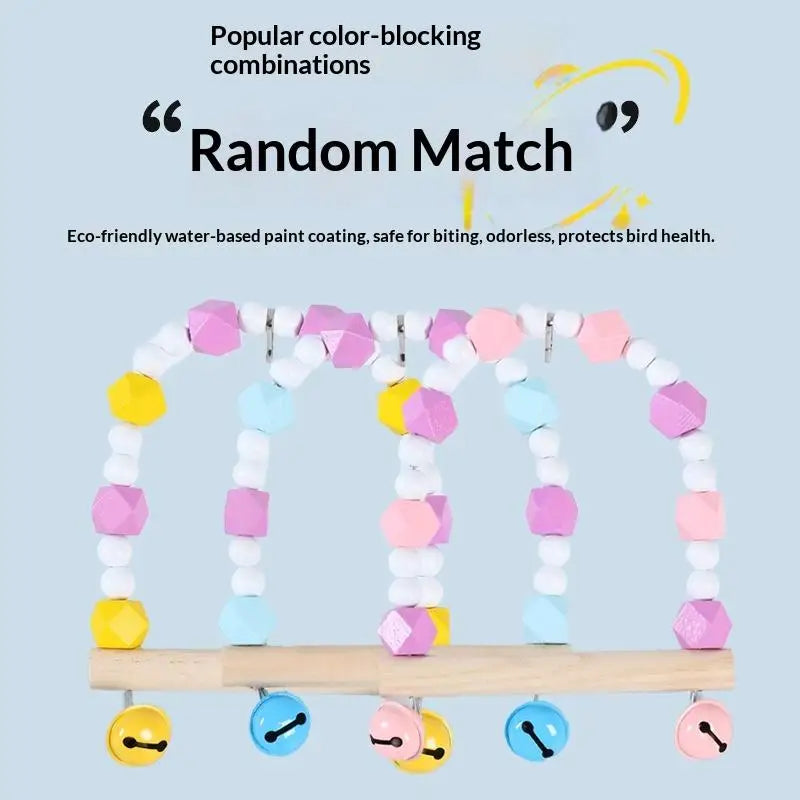 Bridge Bird Supplies Climbing Toys Cage Accessories Colorful Pet Qme