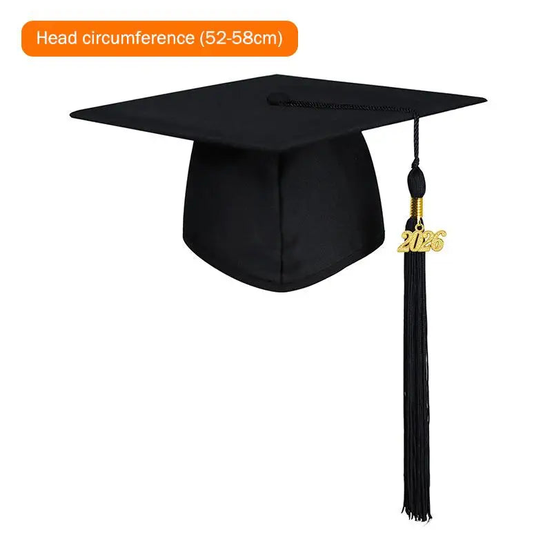 2026 Graduation Cap Headwear With Tassel For High School & Bachelor Degree Cap Unisex Graduation Dress Ceremony Hat Master Qme B11