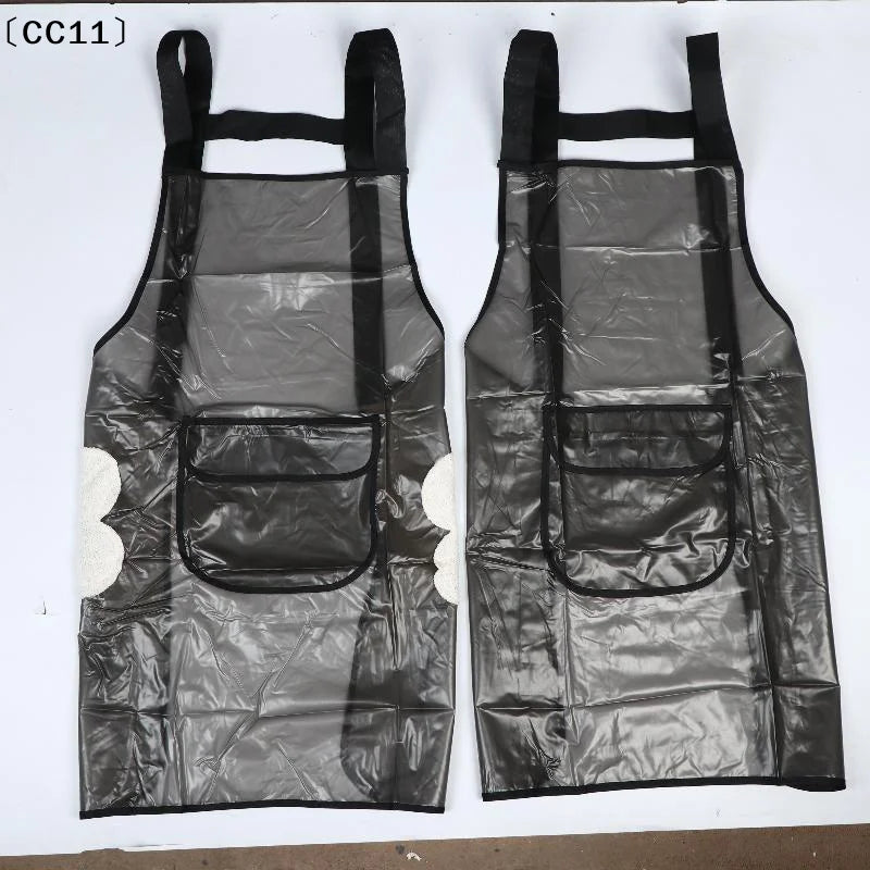 Waterproof Kitchen Apron Household TPU Oil Resistant Work Transparent Qme