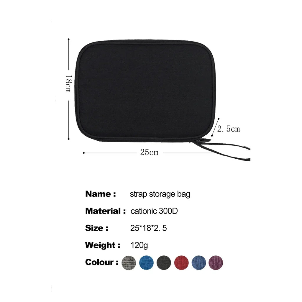 bag Multifunction Travel Carrying for Watch Strap Storage Bag Pouch Portable Case Box for Data cable 300D waterproof fabric Qme