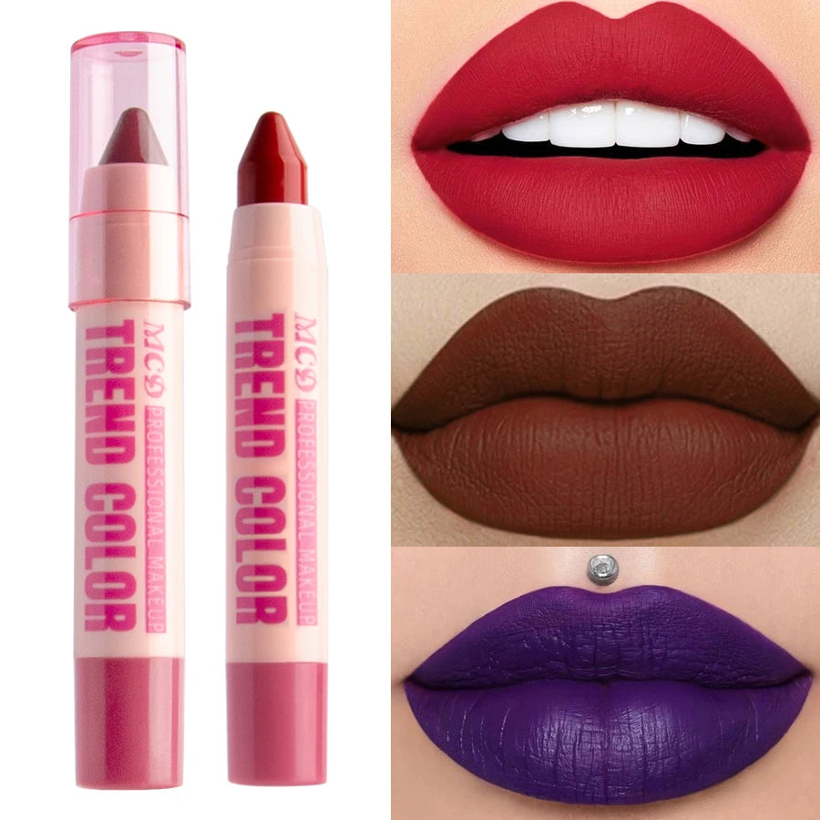 Moisturizing 12 Lipliner Pen Waterproof Plumping Stain Lipstick Qme