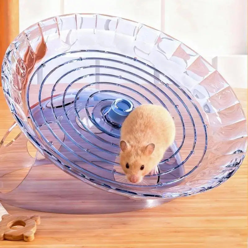 Golden Bear Frisbee Running Wheel Toy Hamster Little Pet Supplies Qme