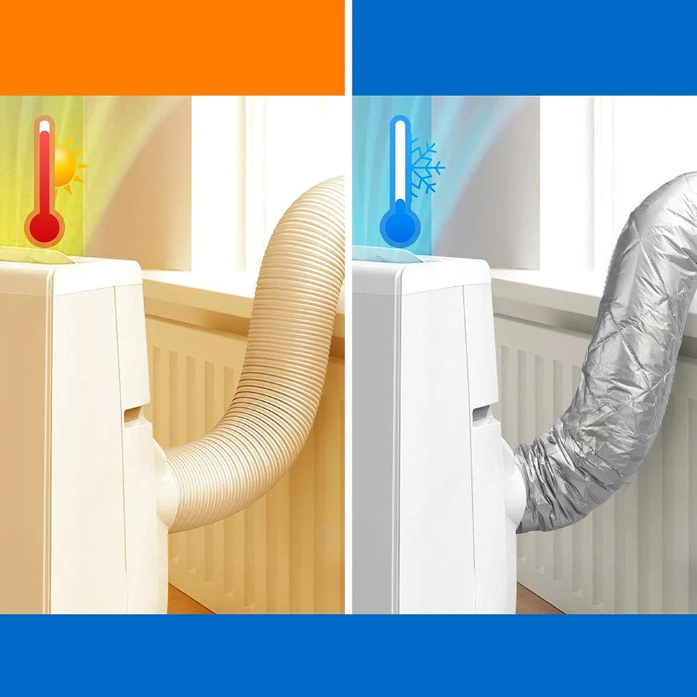 Adjustable Elastic Strap Hose Cover Air Conditioner Portable AC Cover Air Conditioner Hose Cover Accessories Qme