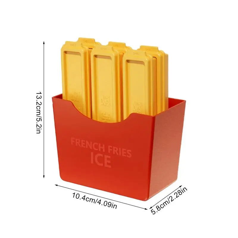 Ice Mold French Fries Water Bottle Trays Freezer 6x Reusable Freezing Qme