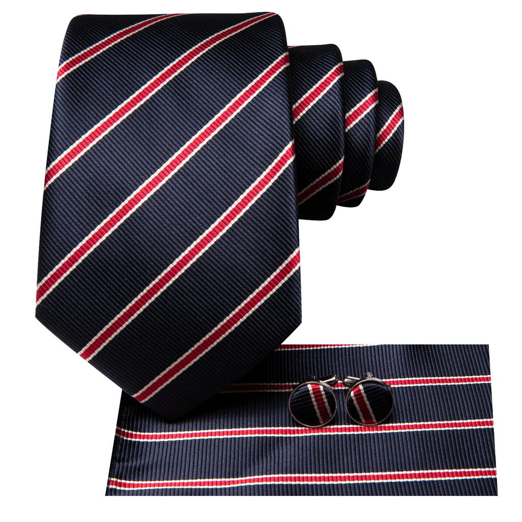 Hi-Tie Elegent Men's Tie Set Gold Paisley 8.5cm Wedding Ties For Men New Fashion silk Design Hanky Cufflinks Set Quality Necktie Qme