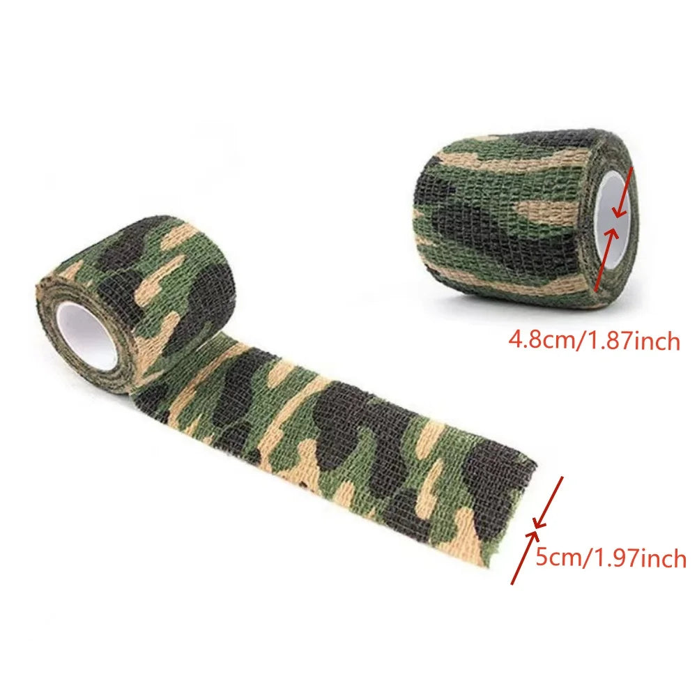 6/12/24 PCS Camouflage Tattoo Bandage Anti-slip Athletic Nonwoven Disposable Waterproof Self-adhesive Elastic Bandage Qme