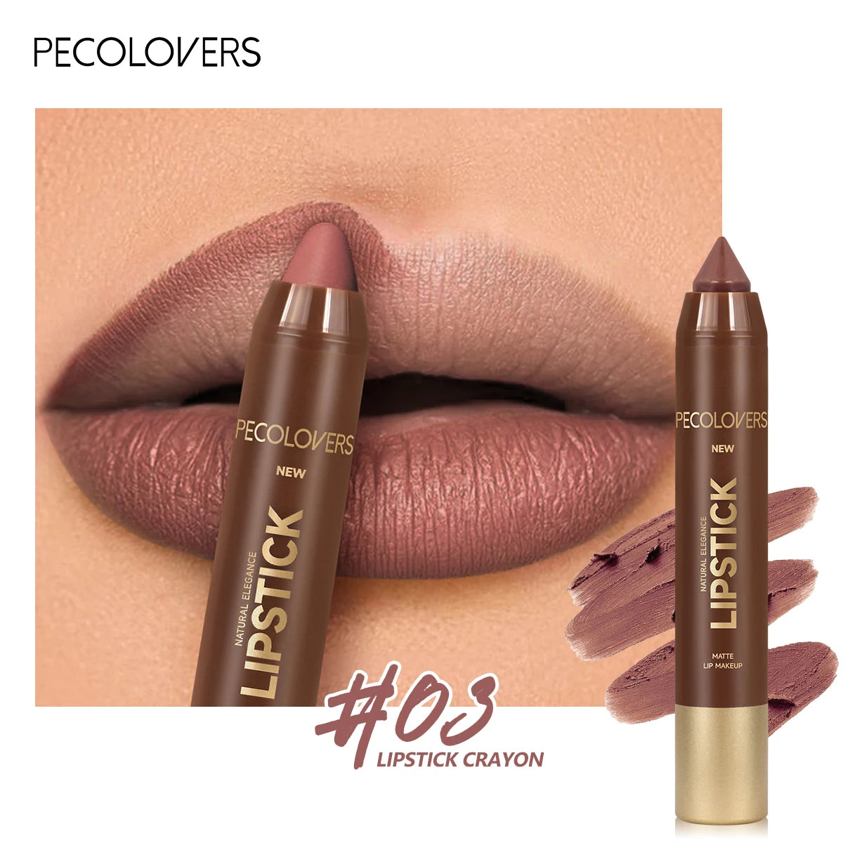 Fine Tip Lip Liner Pen Soft Mist Matte Crayon Sexy Brown Red Lipstick Qme 03