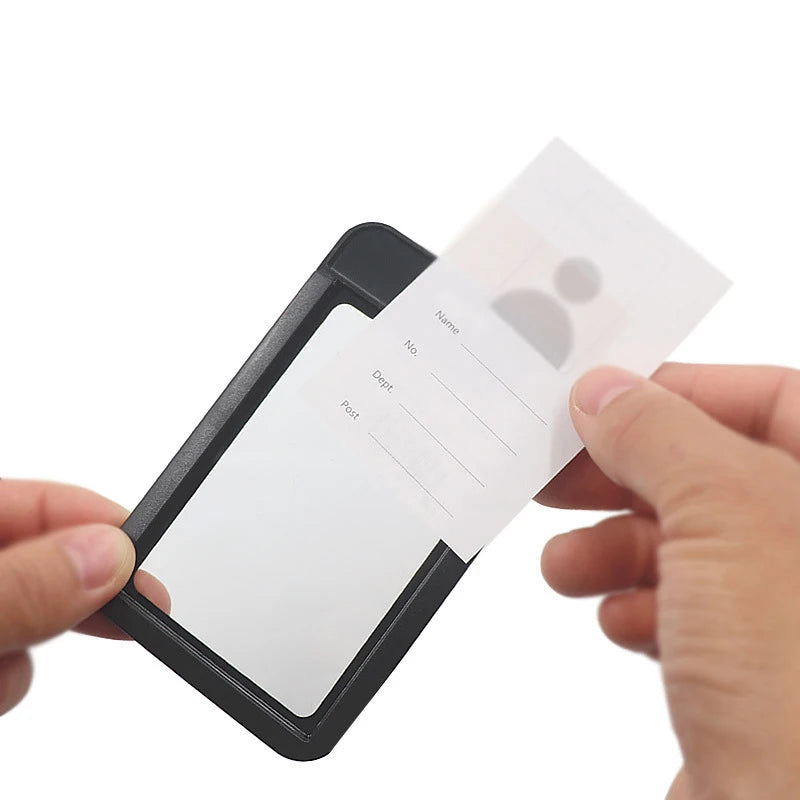 Sophisticated Document Card Holder Men Women Premium Retractable Qme