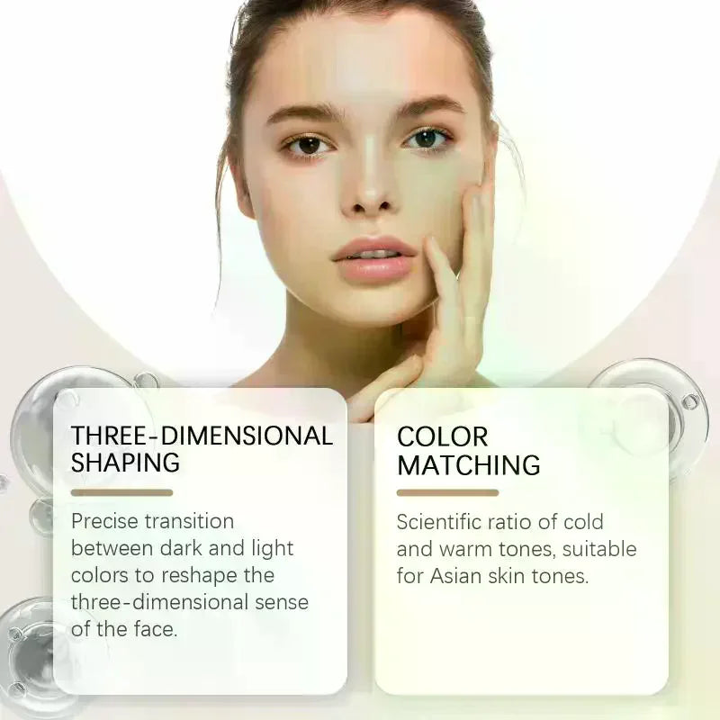 Multi Use Contour Stick Light Brown Pink Matte Finish Long Lasting Qme