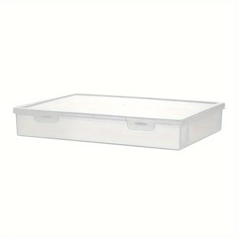 Large Capacity Pencil Case Transparent Plastic Notebook Sketch Marker Colored Lead Painting Storage Box, Back To School Supplies Qme