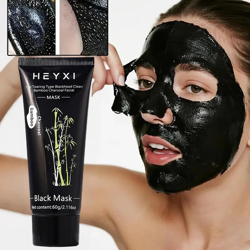 Bamboo Charcoal Tear Off Facial Mask Clean Skin Cool Control Oil Qme
