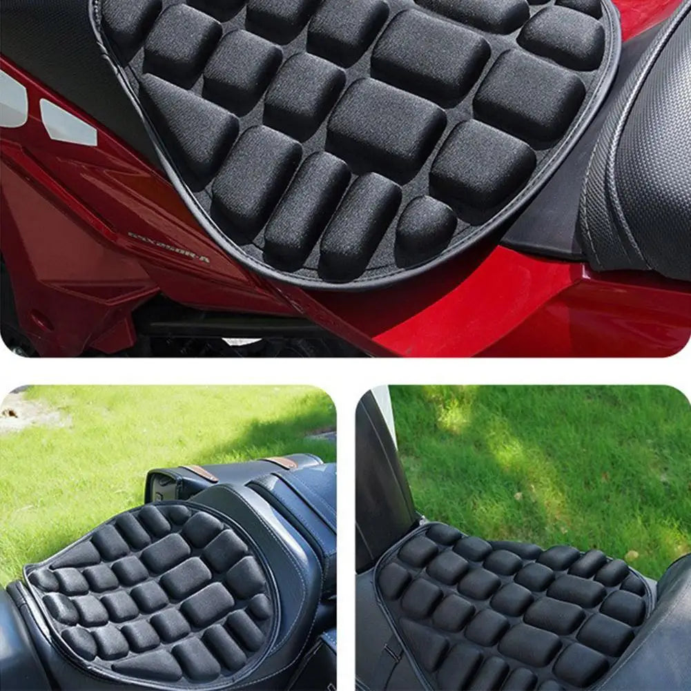 HOT SALE Motorcycle Seat Cushion Black Foam Soft Comfortable Breathable Seat Covers Mats Motorcycles Electric Bike Qme