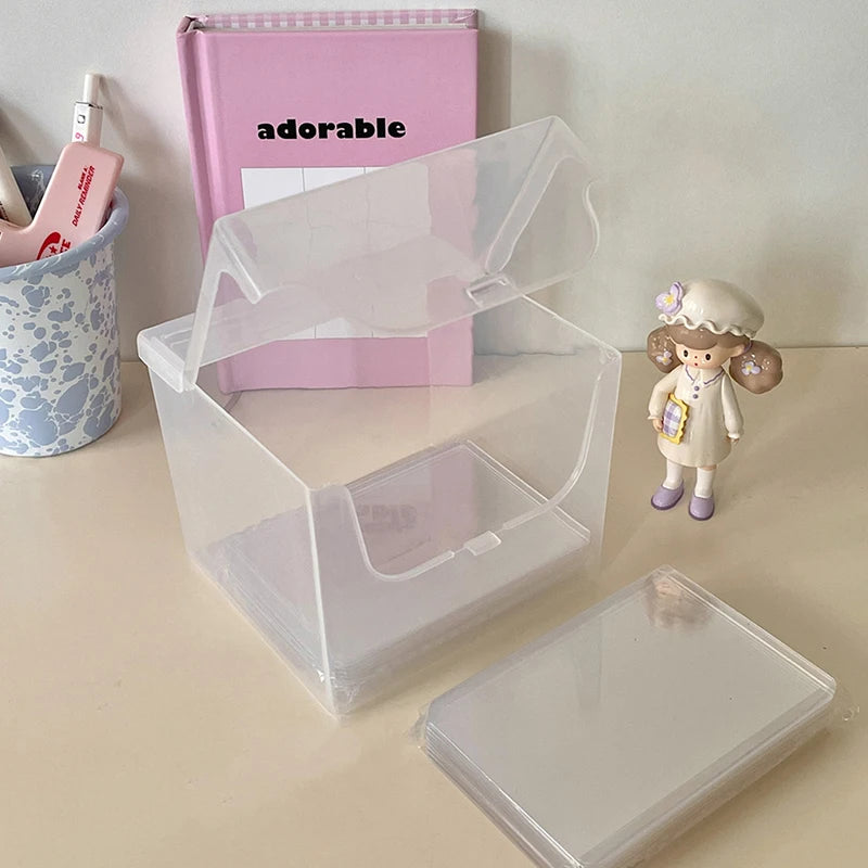 Transparent Storage Organizer Classification Box Stationery Qme