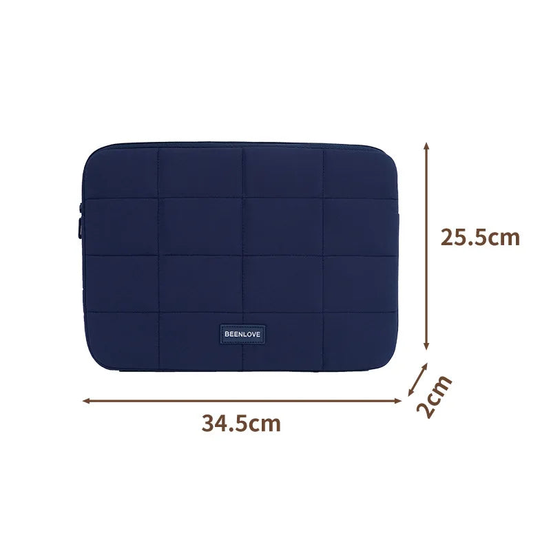 A 13.3/14 inch fluffy laptop case, suitable for MacBook Air iPad Pro and Huawei iPad laptop cases, fashionable laptop soft cases Qme Yunjian14InchGreen
