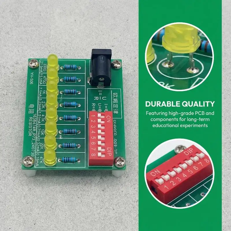 DIY Soldering Practice LED Current Test Electronic Manufacturing Qme