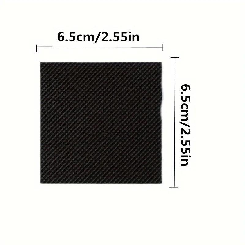 Shoe Heel Repair Rubber Pads, Cuttable Square Boot Heel Replacement, Anti-Slip Shoe Heel Repair Kit, Boot Sole Replacement Qme