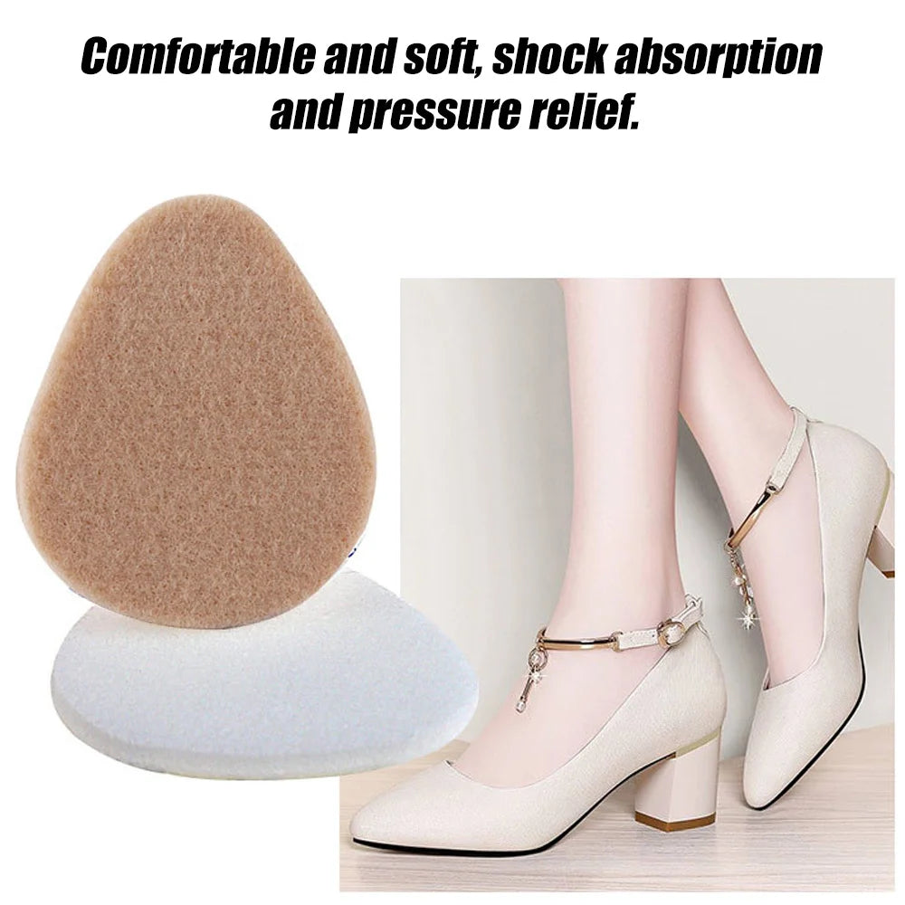 1Pair Metatarsal Felt Feet Pads Insert Foot Cushion Soothing Comfort Qme