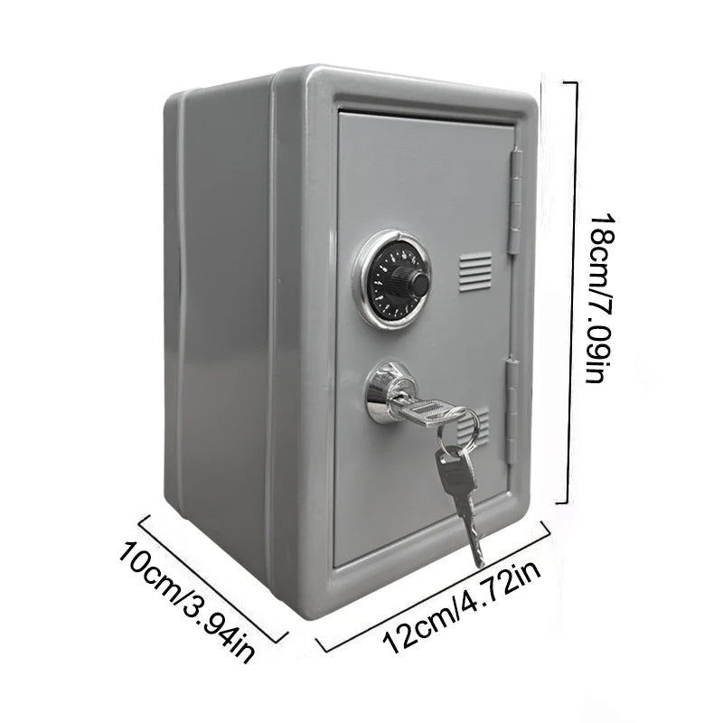 Piggy Bank Combination Lock Key Frcctre Kids Safe Money Box Coin Tray Qme D