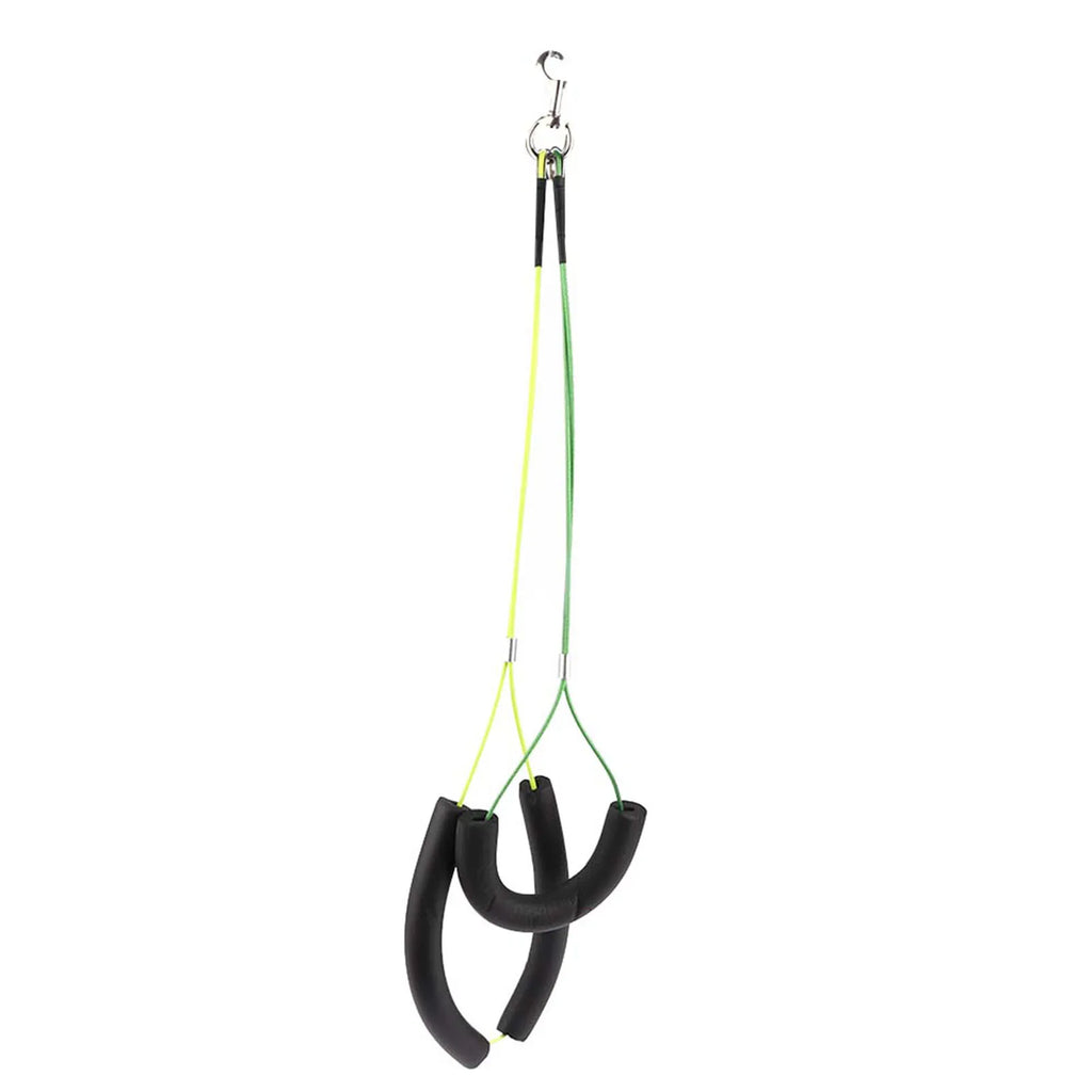 Dog Cat Grooming Loop Adjustable Pet Grooming Arm Cable Leash for Grooming Table Double Steel Restraint Holder Pet Grooming Tool Qme green