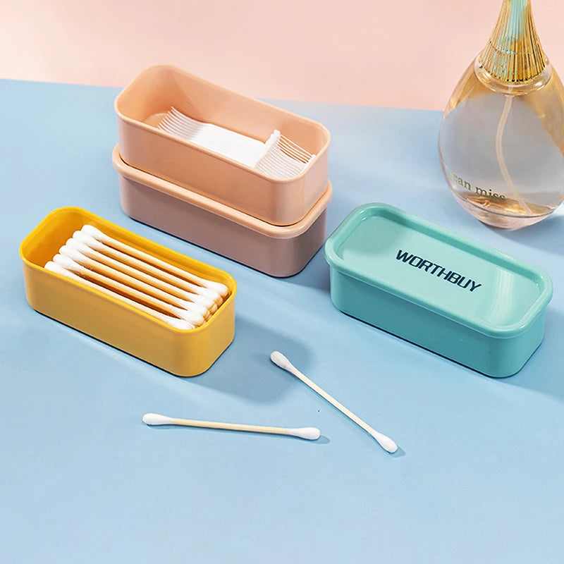 Portable Travel Box Cotton Swab Holder Case Detal Floss Jewelry Qme