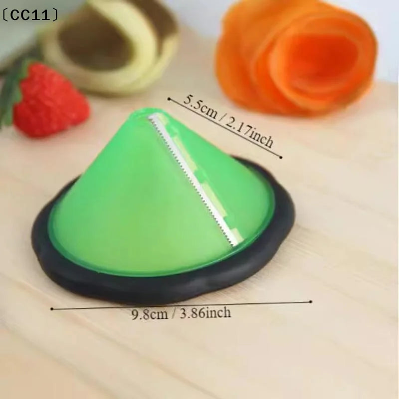 Vegetable Flower Curler Non Slip Grip Blade Kitchen Garnish Salad Qme