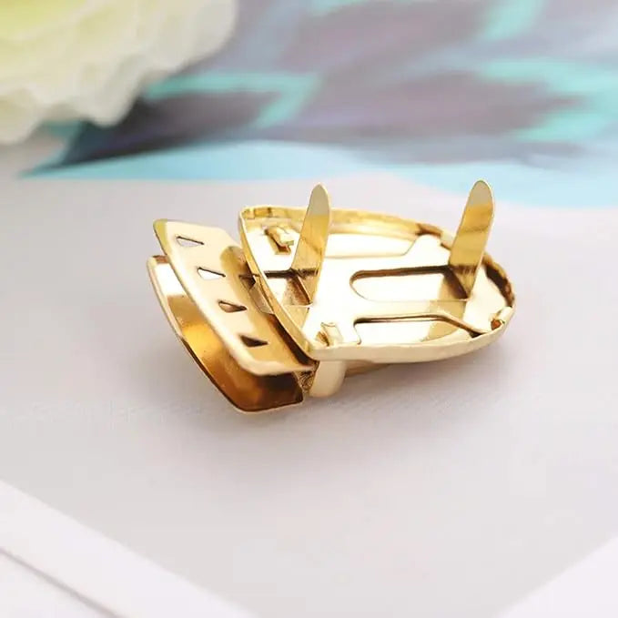 Metal Turn Lock Clasp, Gold Purse Locks for DIY Handbag, Bag Hardware Accessories, Metal Lock for Handbag Qme