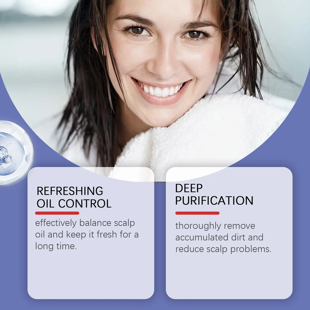 Selenium Disulfide Anti Dandruff Shampoo Deep Cleansing Scalp Itching Relief Reduce Oil Secretion Refreshing Fluffy Hair Shampoo Qme