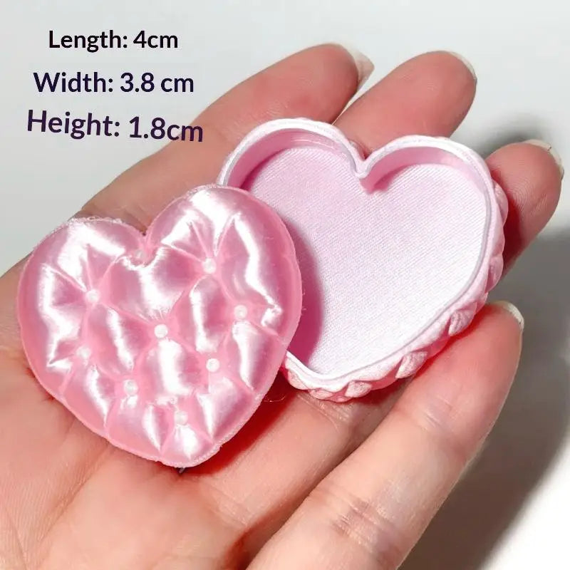 Miniature Cosmetic Storage Box Dollhouse Mini Pink Case Model Decor Qme A4