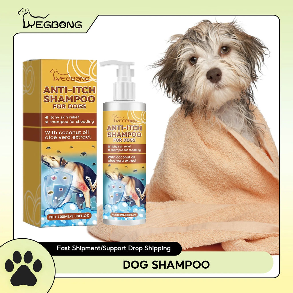 Dog Shampoo Conditioner Moisturizing for Sensitive Skin PH Balanced Anti Itching Flea Killer Dirt Mite Removal Pet Cleaning Foam Qme