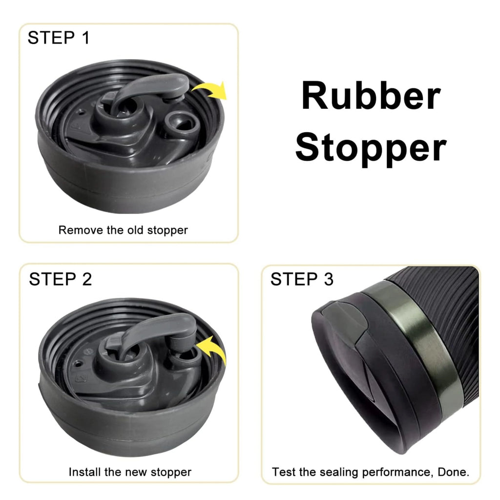 4-Pack Rubber Stopper Contigo Snapseal Travel Mug Lid Replacement Qme