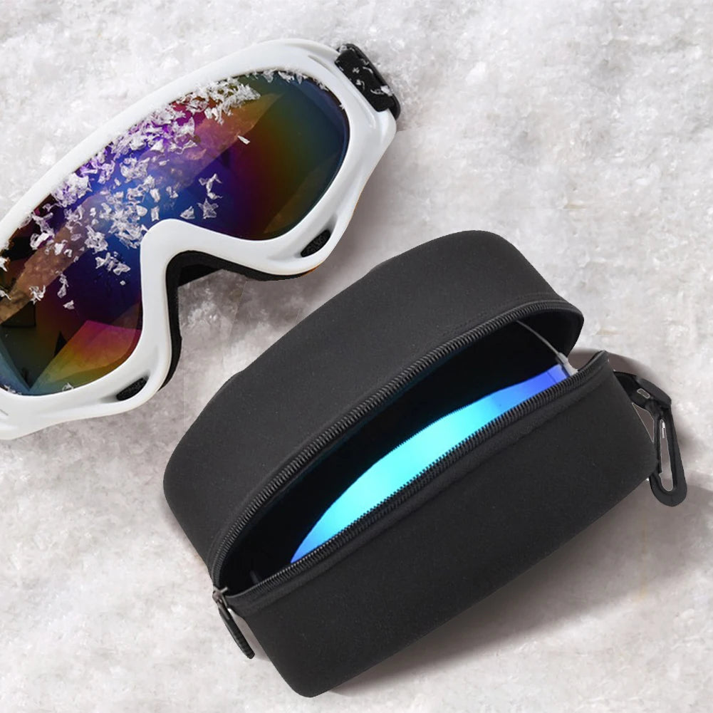 Eyeglasses Storage Box Glasses Case EVA Skiing Eyewear Case Ski Goggles Box Shockproof Sunglasses Bag Travel Hard Zipper Box Qme