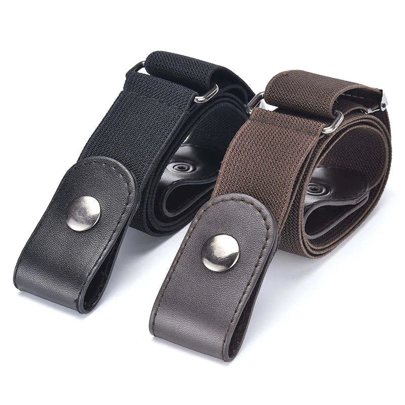Adjustable Stretch Elastic Waist Band Buckle-free Invisible Belt Qme