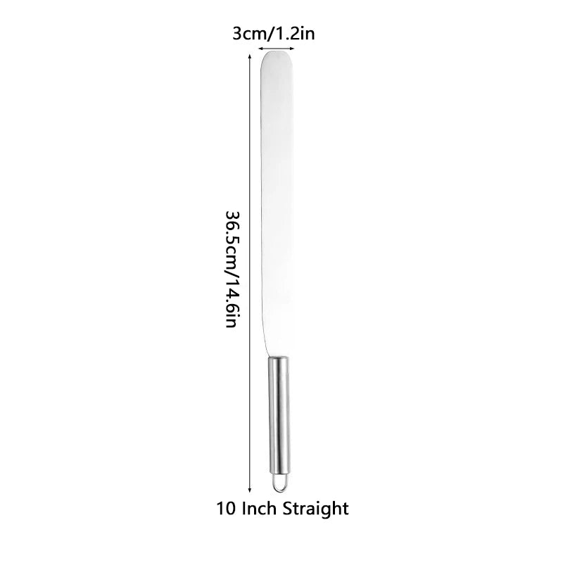 6 8 Stainless Steel Cream Icing Frosting Spatula Cake DIY Decorating Qme 10 Inch Straight