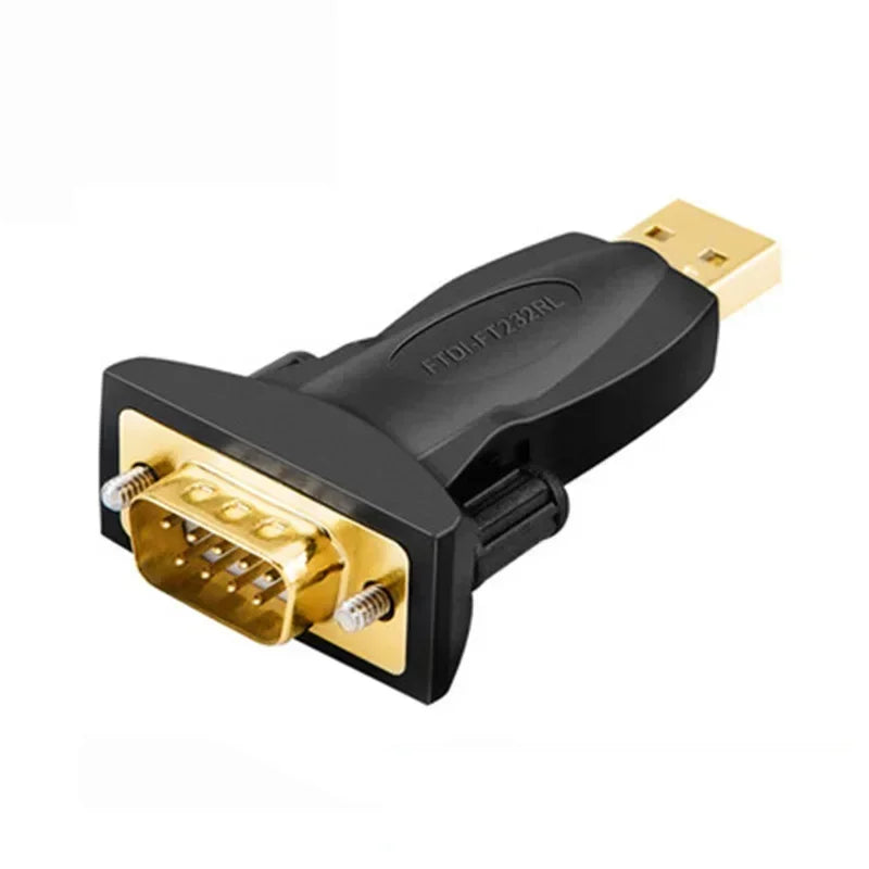 USB To DB9 Serial Adapter Gold Plated Male To Male Female RS232 FTDI PL2303 Converter Plug Adapter for Laptop Computer Qme FTDI Male 50mm