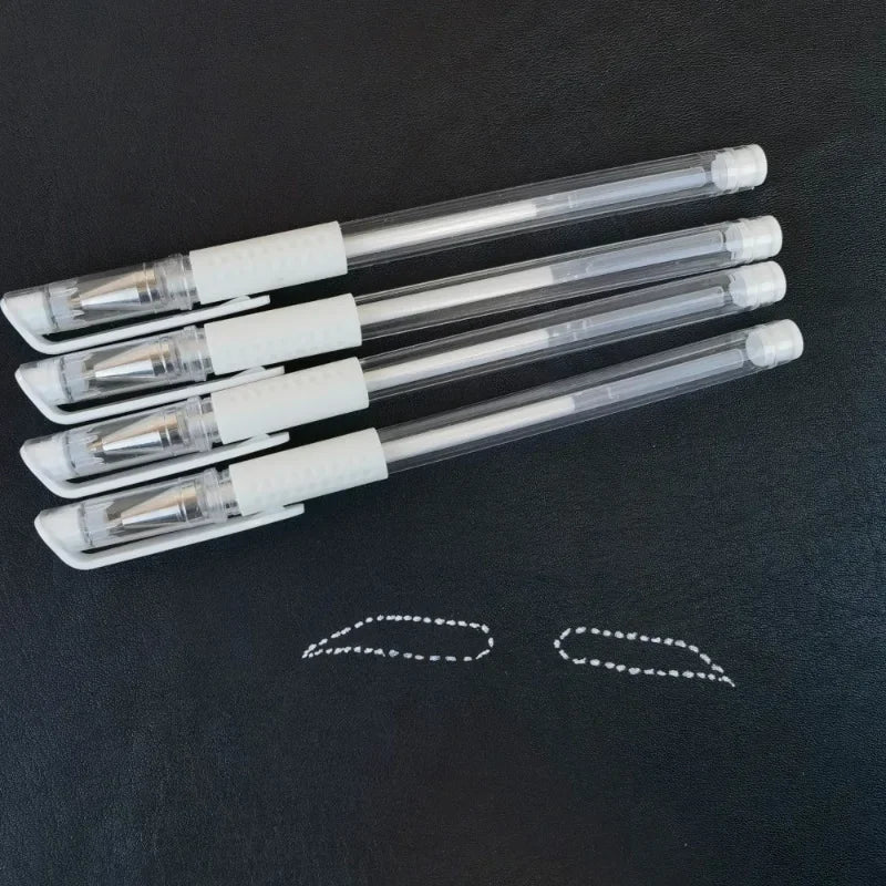 White Surgical Skin Marker Pen for Permanent Makeup Eyebrow Scribe Waterproof Marker Brow Pencil Tattoo Accessories Supplies Qme