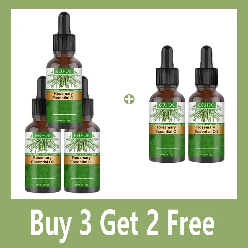 Natural Rosemary Hair Growth Essential Oil Strengthening Nourishing Moisturing Softening Luster Shiny Hair Care Healthy Qme Buy 3 Get 2 Free