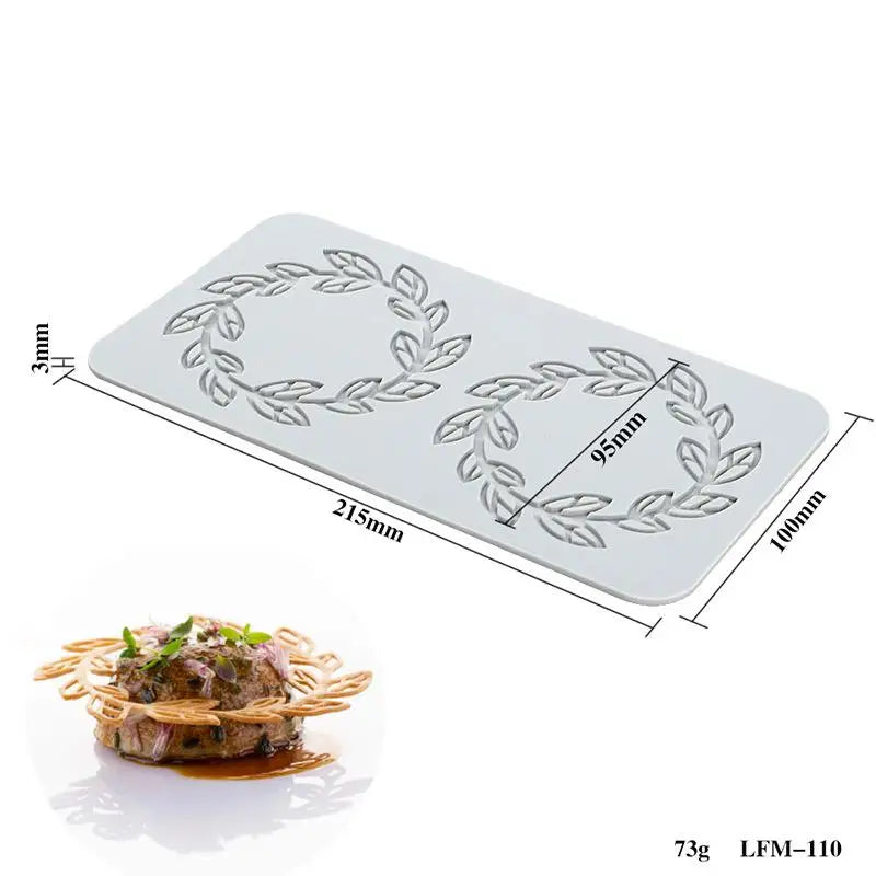 Silicone Fondant Molds Chocolate Mold Sugar Craft Gum Decorative Lace Qme LFM110