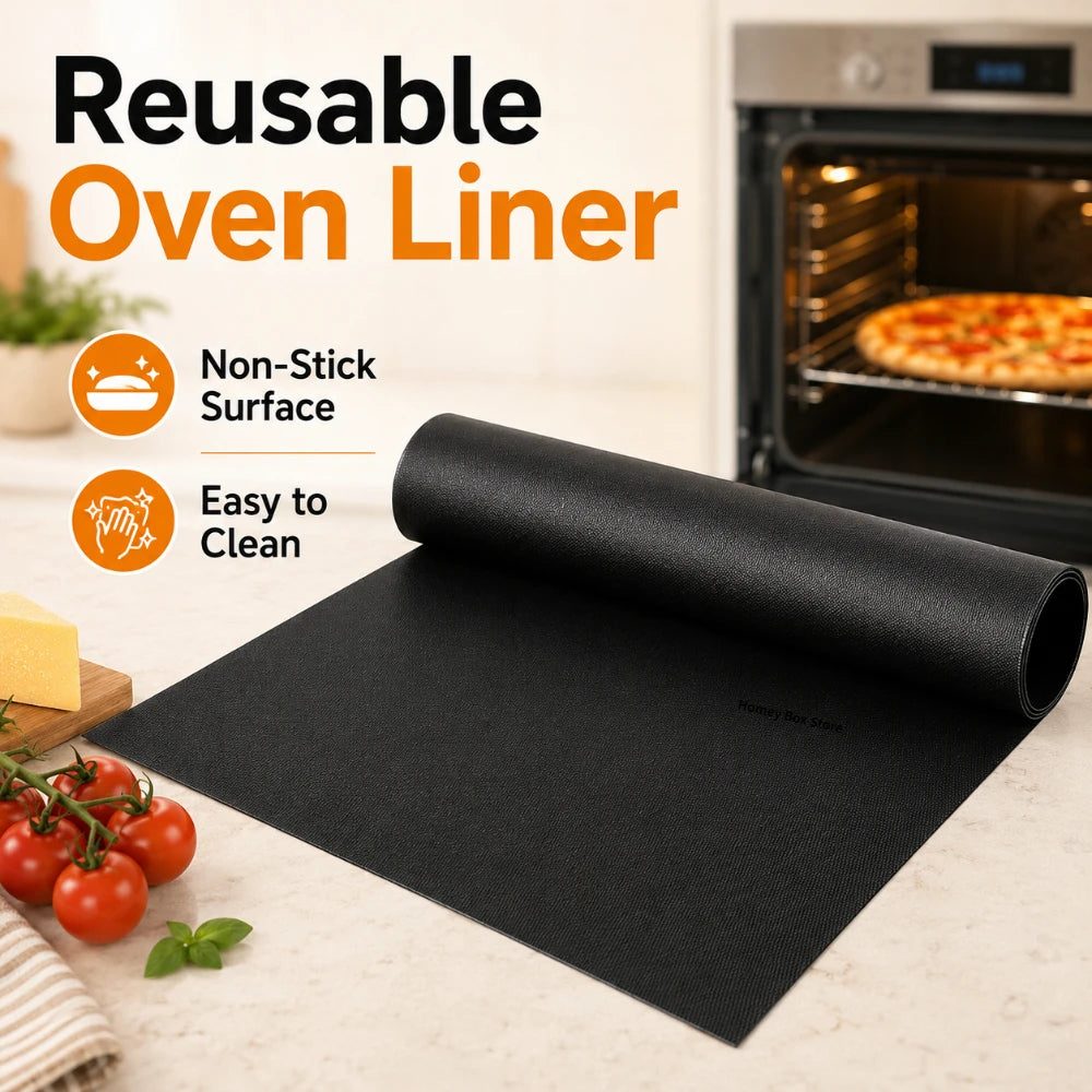 Heat Resistant Non Stick Oven Liners Reusable Anti Dirt Protection Pad BBQ Grill Mat For Baking Barbecue Cooking Accessory Qme