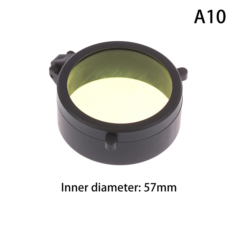 Rifle Scope Lens Cover Spring Up Quick Flip Openning Dustproof Qme A10