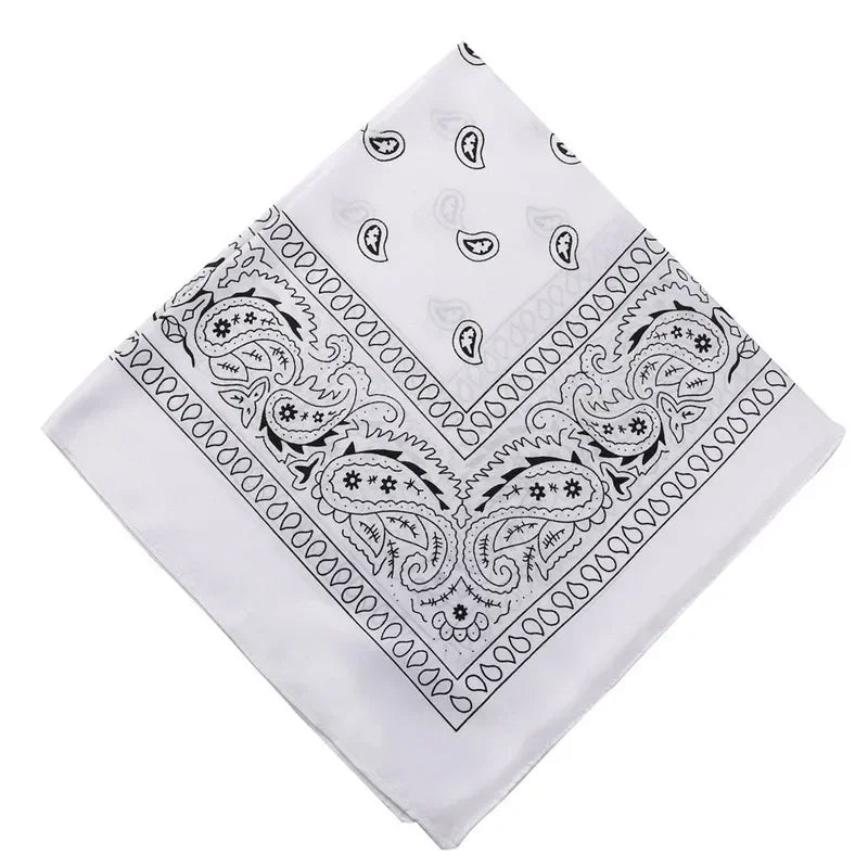 1PC Unisex Fashion Printed Square Scarf Cycling Bandana Fishing Sun Protection Neck Cover Scarves Handkerchief Outdoor Headwear Qme WT 55X55cm