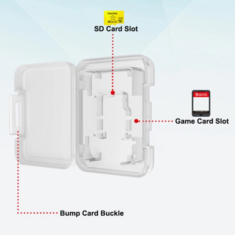 Portable Single Game Dedicated TF Card Storage Holder Mini Case Qme
